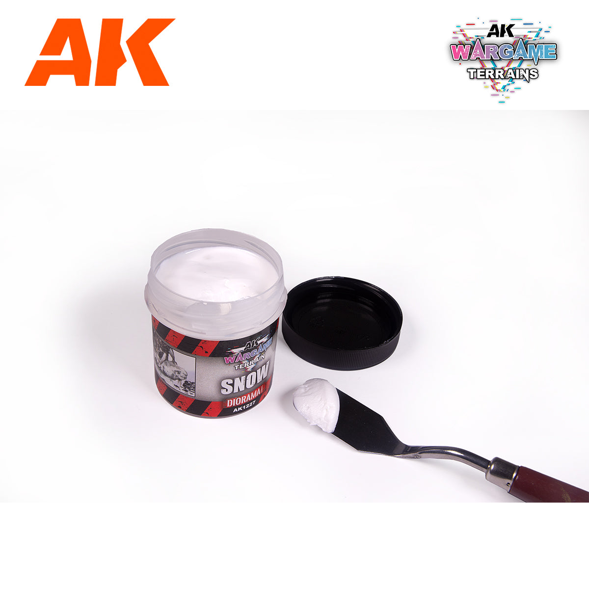 AK - Wargame Terrains 100ml Acrylic - Snow | Boutique FDB