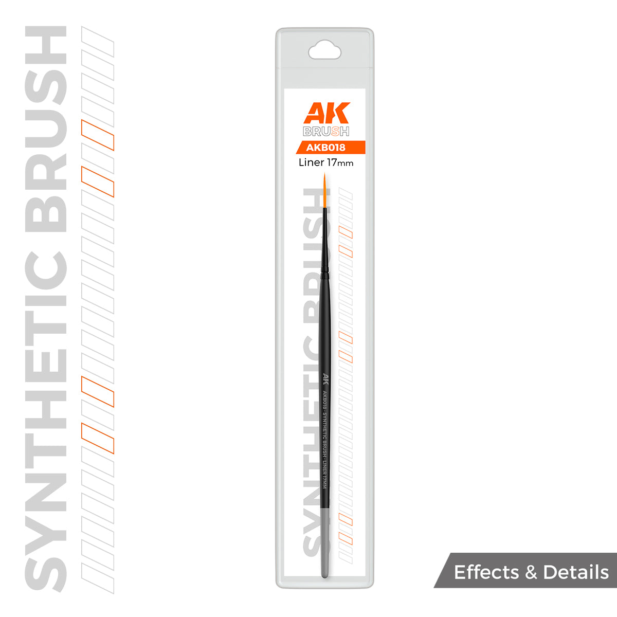 AK Interactive Synthetic Brush - Liner 17mm | Boutique FDB