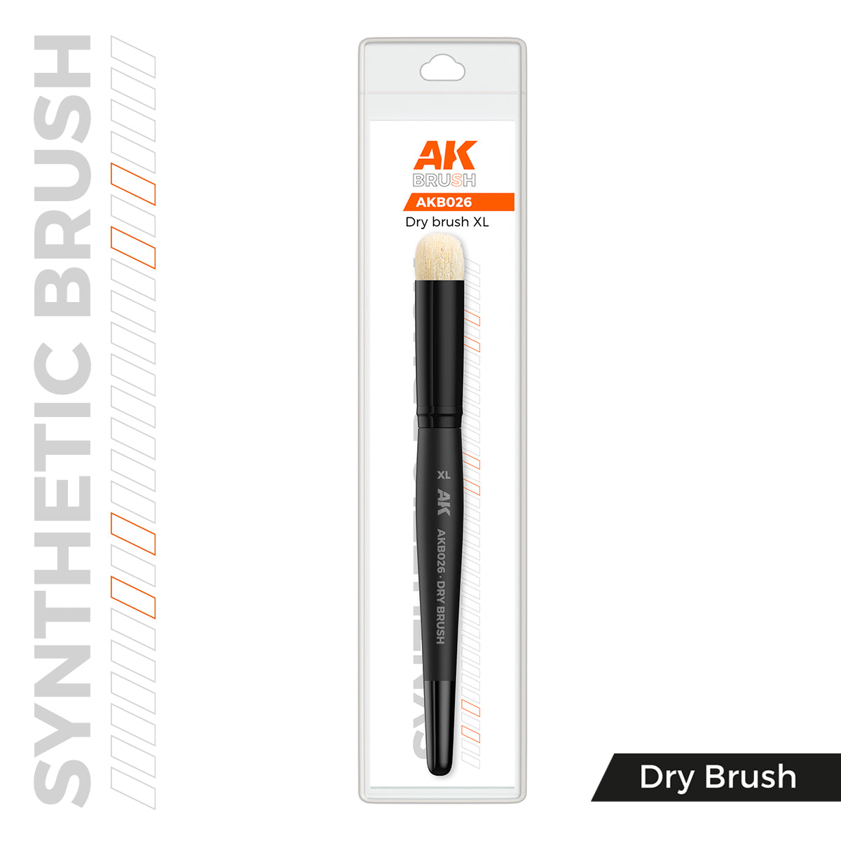 AK Interactive Weathering Synthetic Brush Dry Brush XL | Boutique FDB