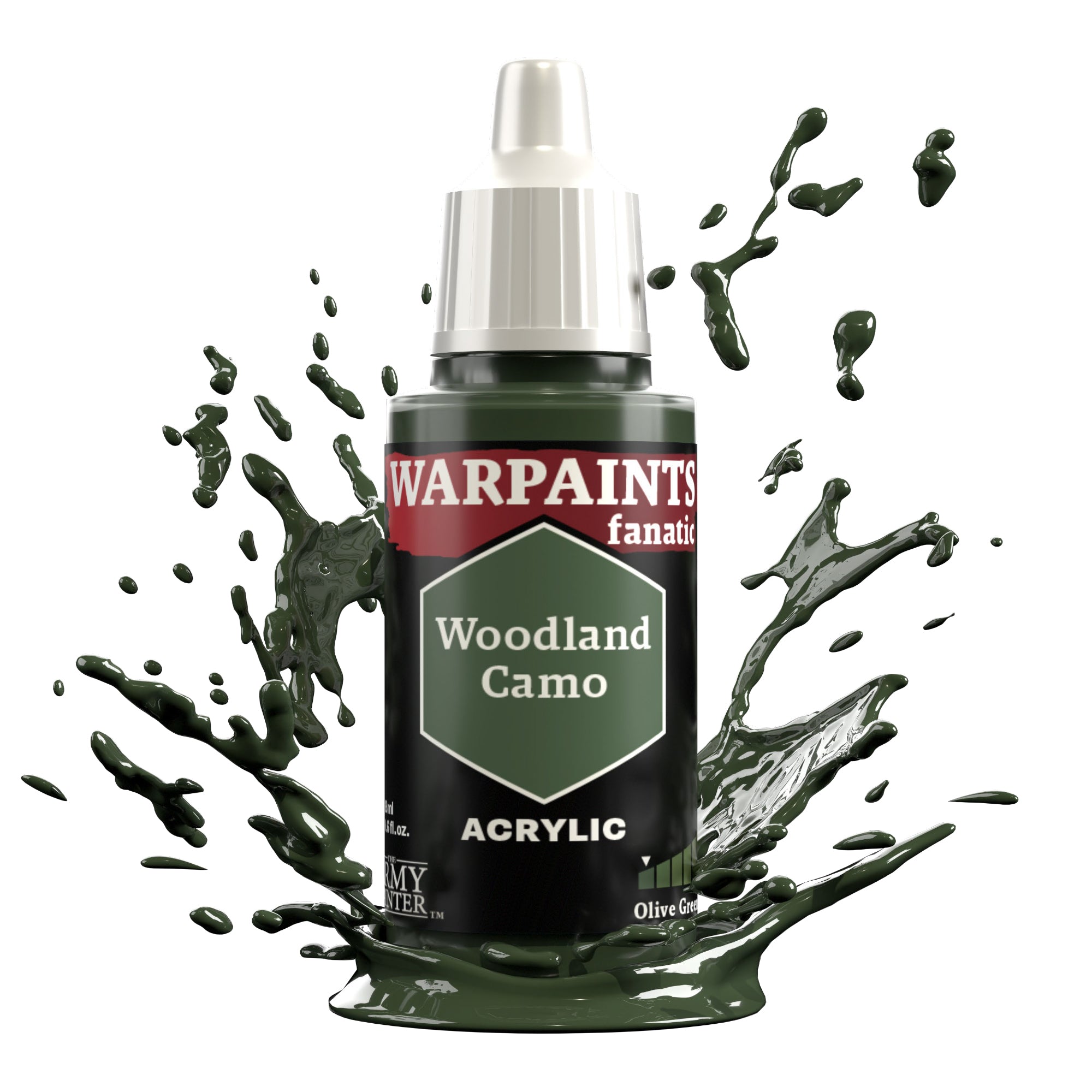 ARMY PAINTER: WARPAINTS FANATIC ACRYLIC - WOODLAND CAMO | Boutique FDB