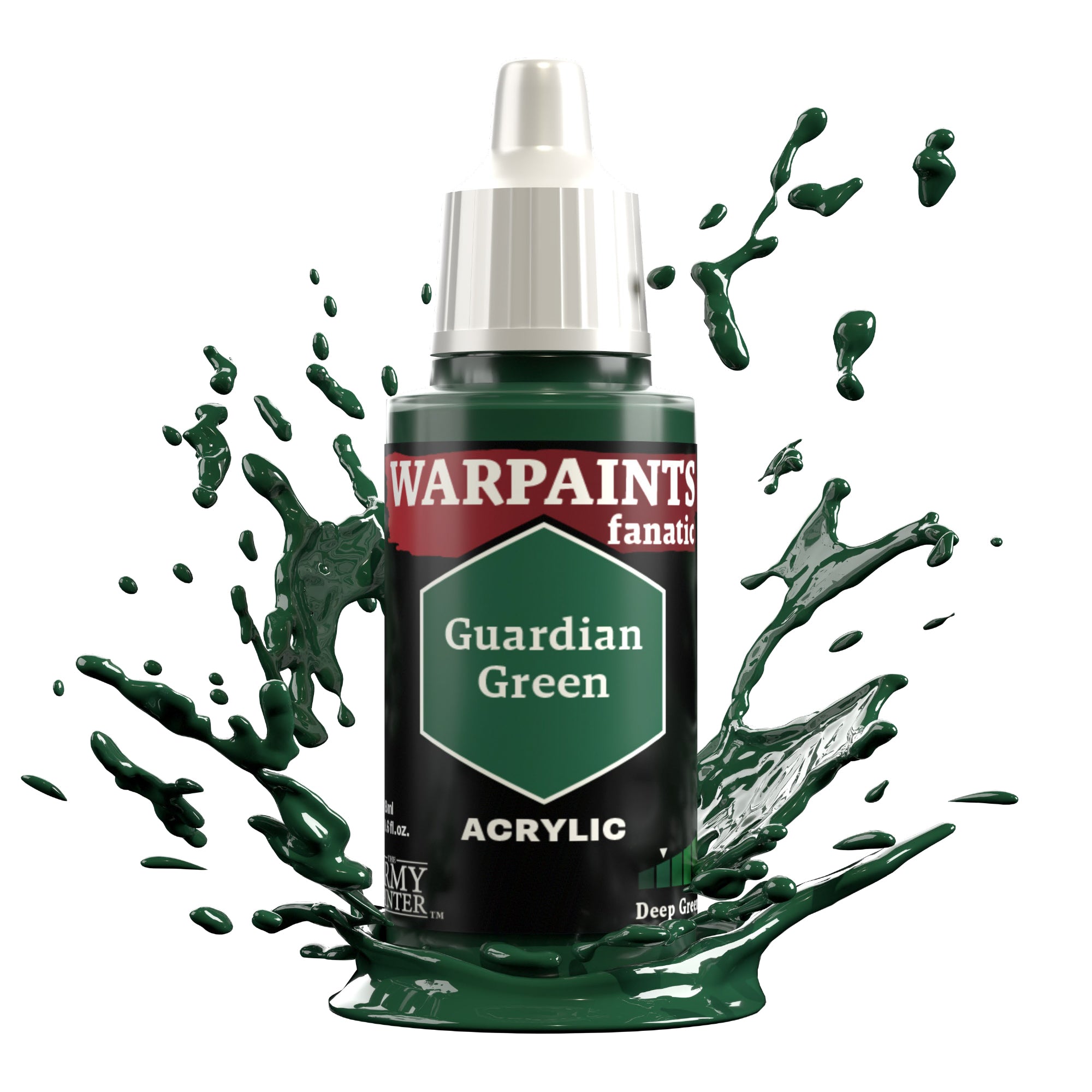 ARMY PAINTER: WARPAINTS FANATIC ACRYLIC - GUARDIAN GREEN | Boutique FDB