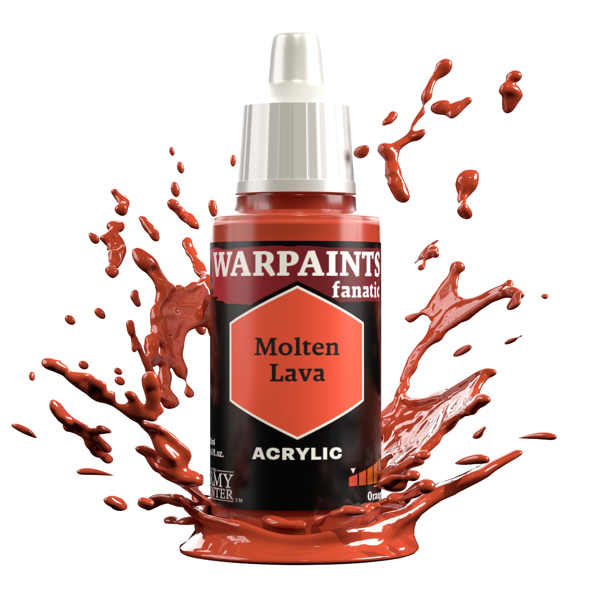 ARMY PAINTER: WARPAINTS FANATIC ACRYLIC - MOLTEN LAVA | Boutique FDB