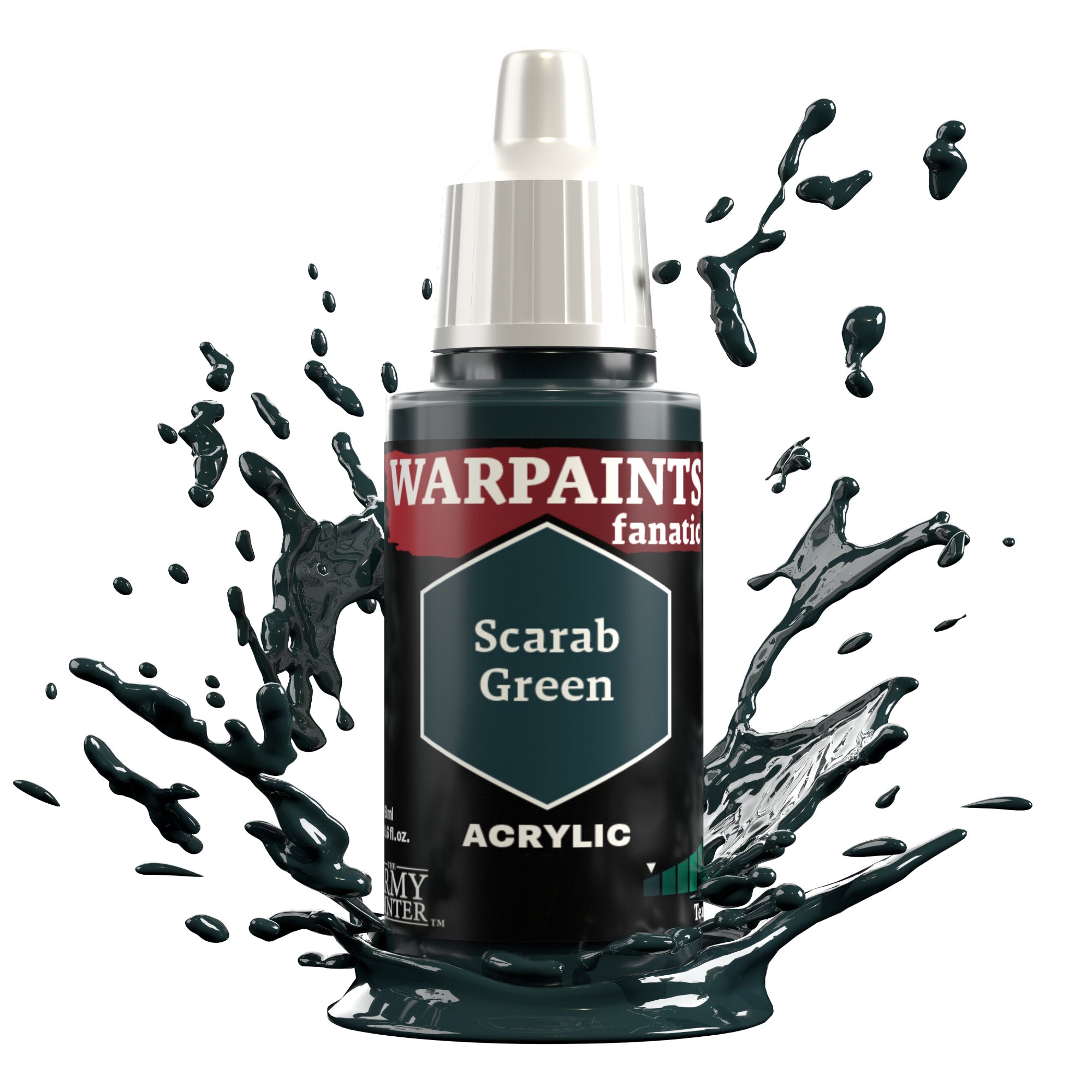 ARMY PAINTER: WARPAINTS FANATIC ACRYLIC - SCARAB GREEN | Boutique FDB