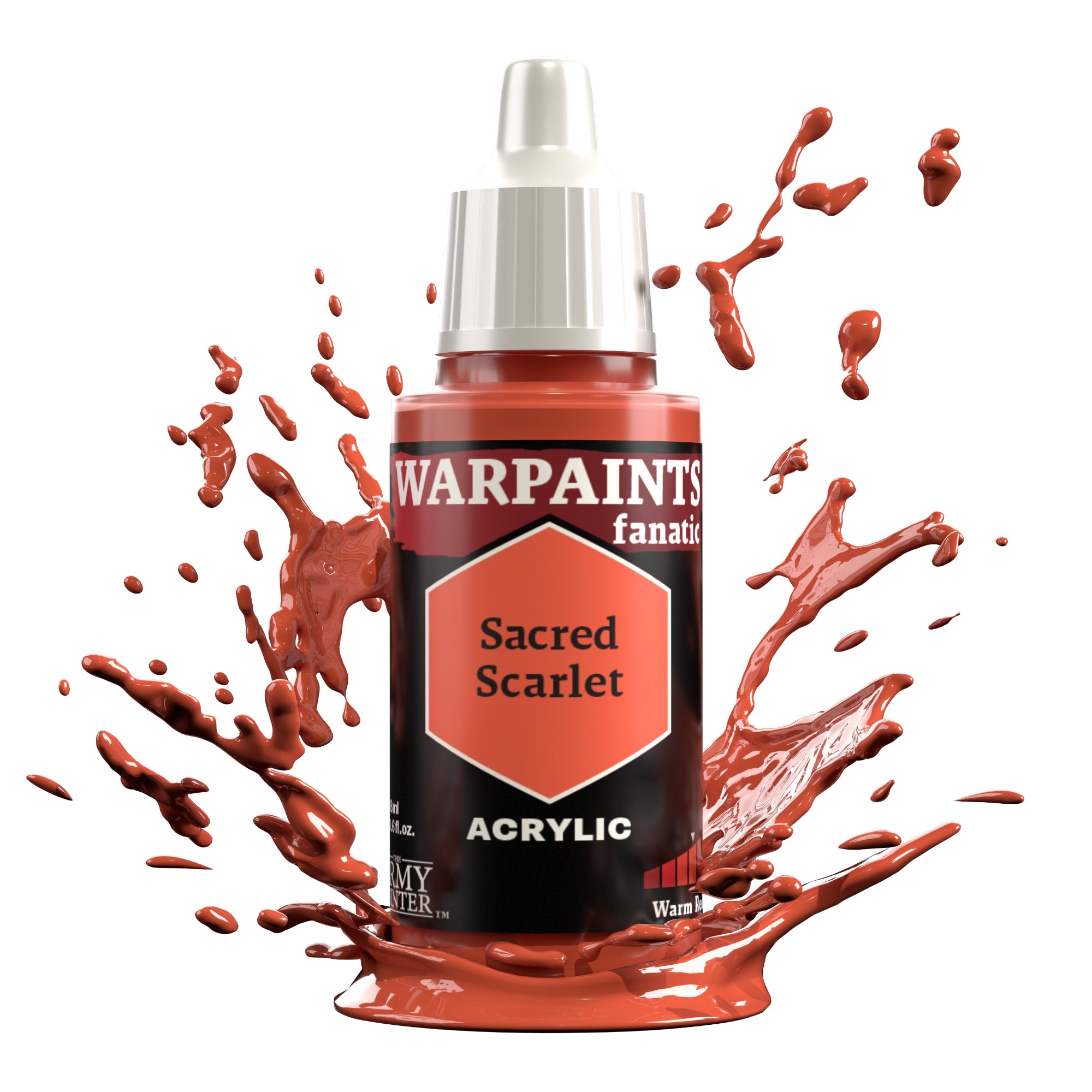 ARMY PAINTER: WARPAINTS FANATIC ACRYLIC - SACRED SCARLET | Boutique FDB