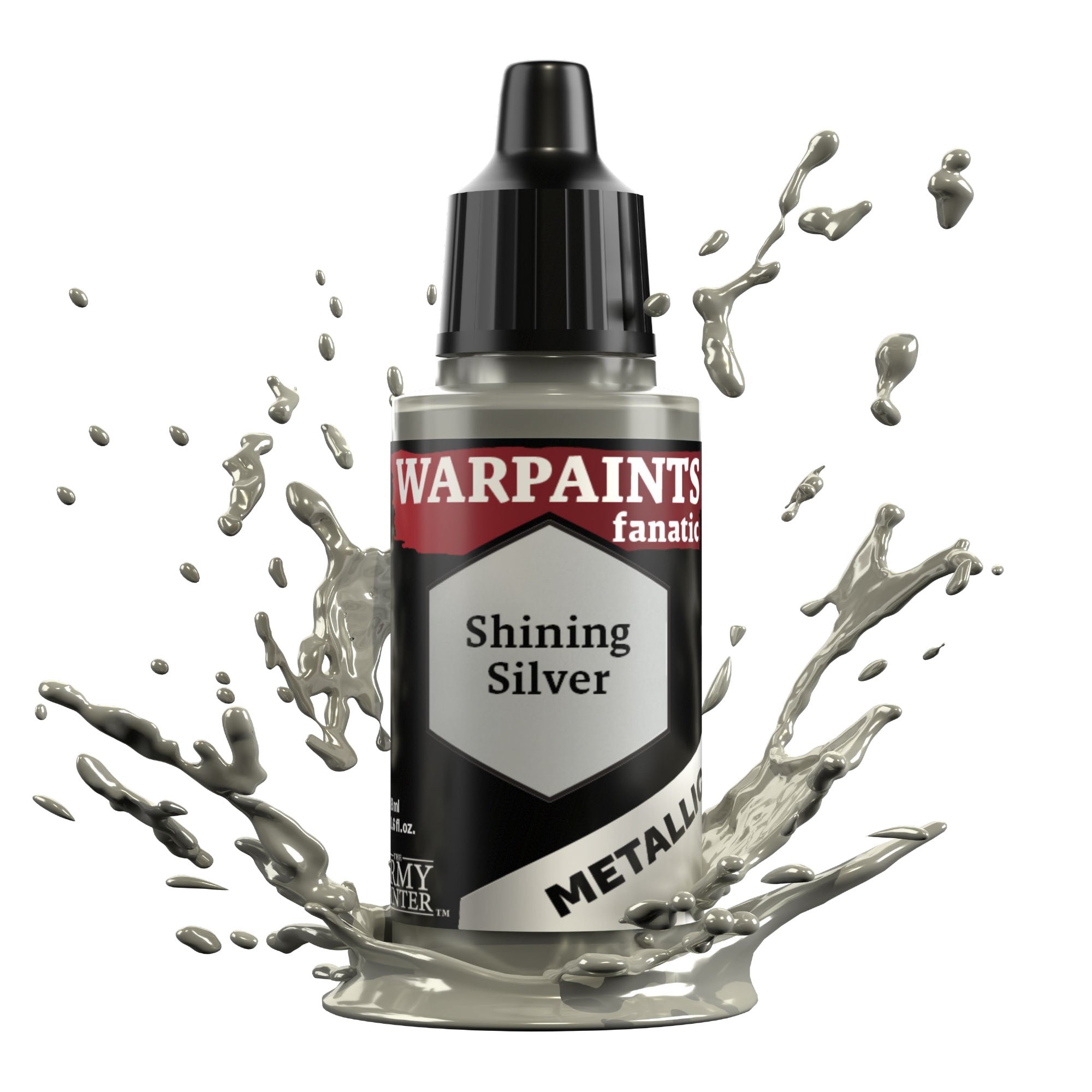 ARMY PAINTER: WARPAINTS FANATIC METALLIC - SHINING SILVER | Boutique FDB