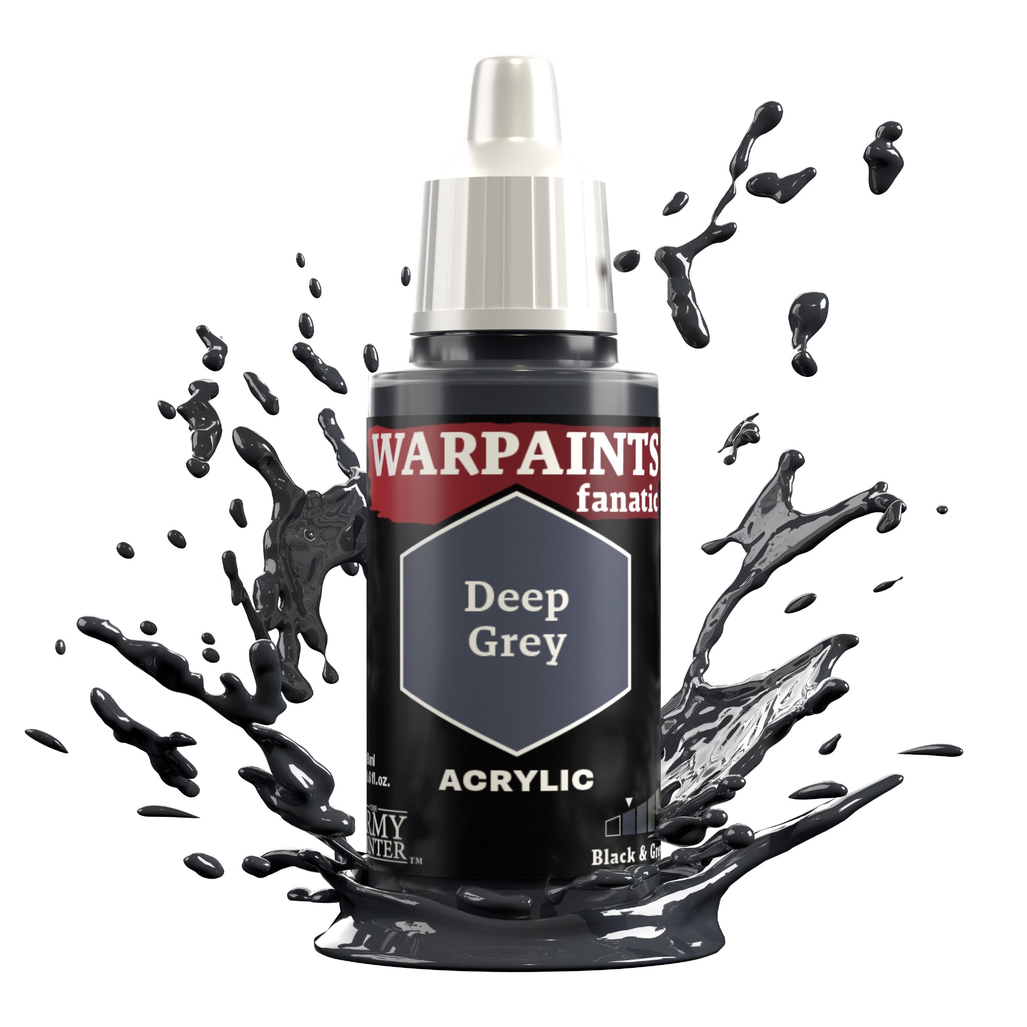 ARMY PAINTER: WARPAINTS FANATIC ACRYLIC - DEEP GREY | Boutique FDB