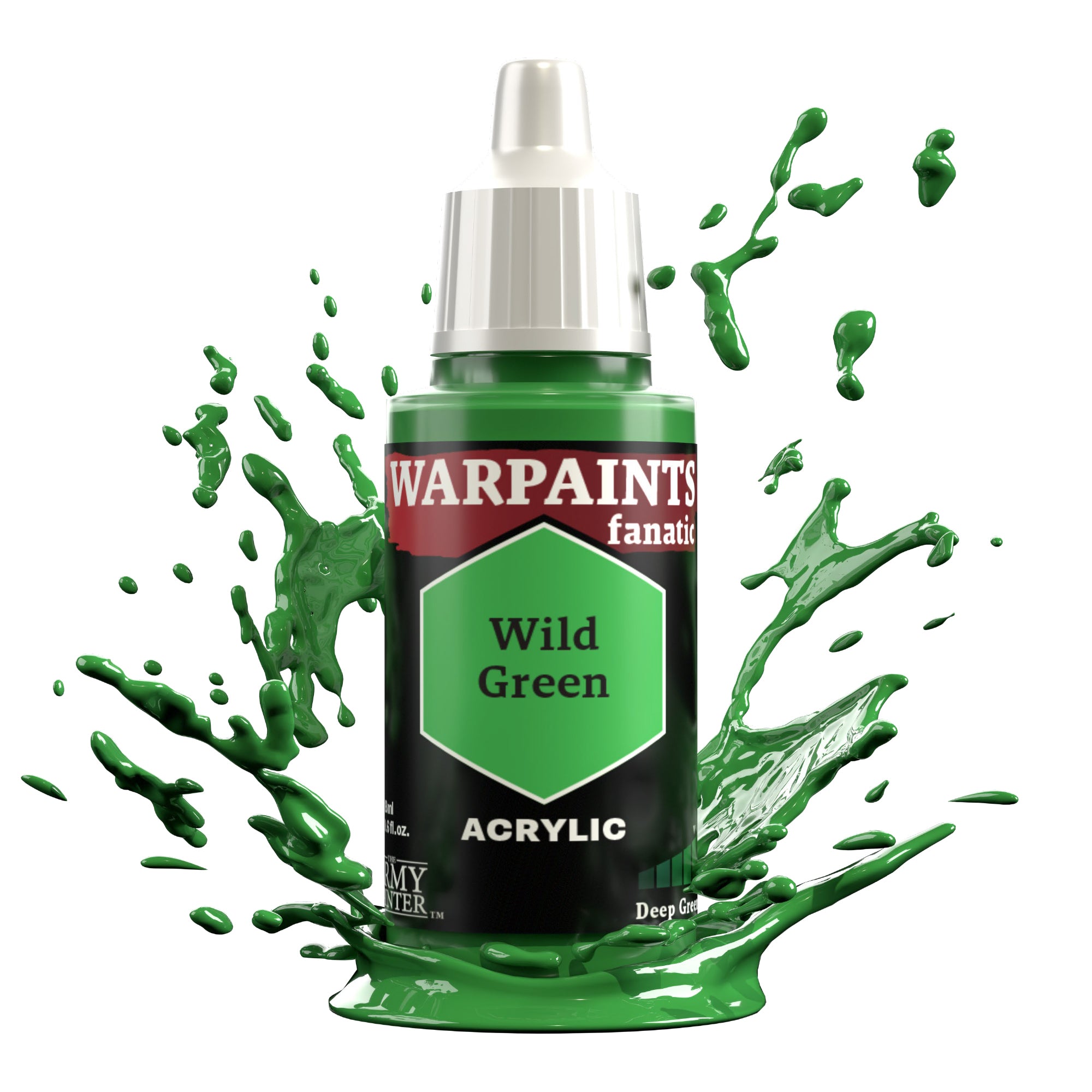 ARMY PAINTER: WARPAINTS FANATIC ACRYLIC - WILD GREEN | Boutique FDB