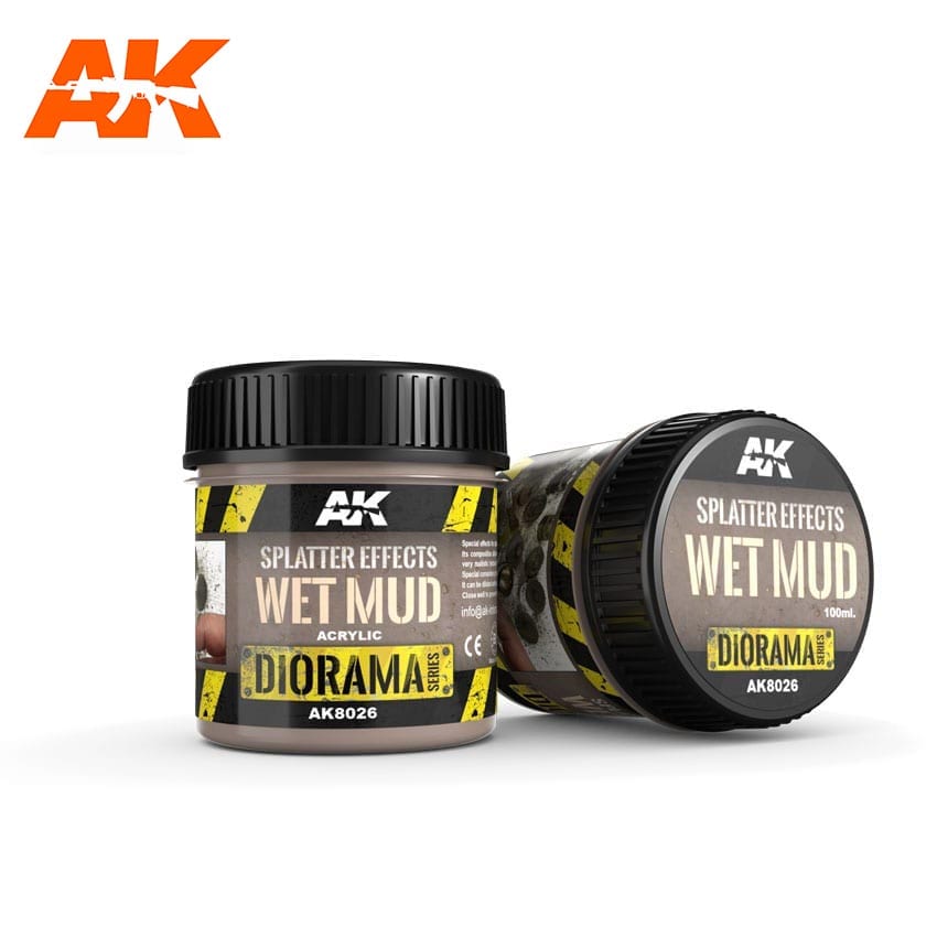 AK Interactive Splatter Effects Wet Mud - 100ml - Base Product (Acrylic) | Boutique FDB