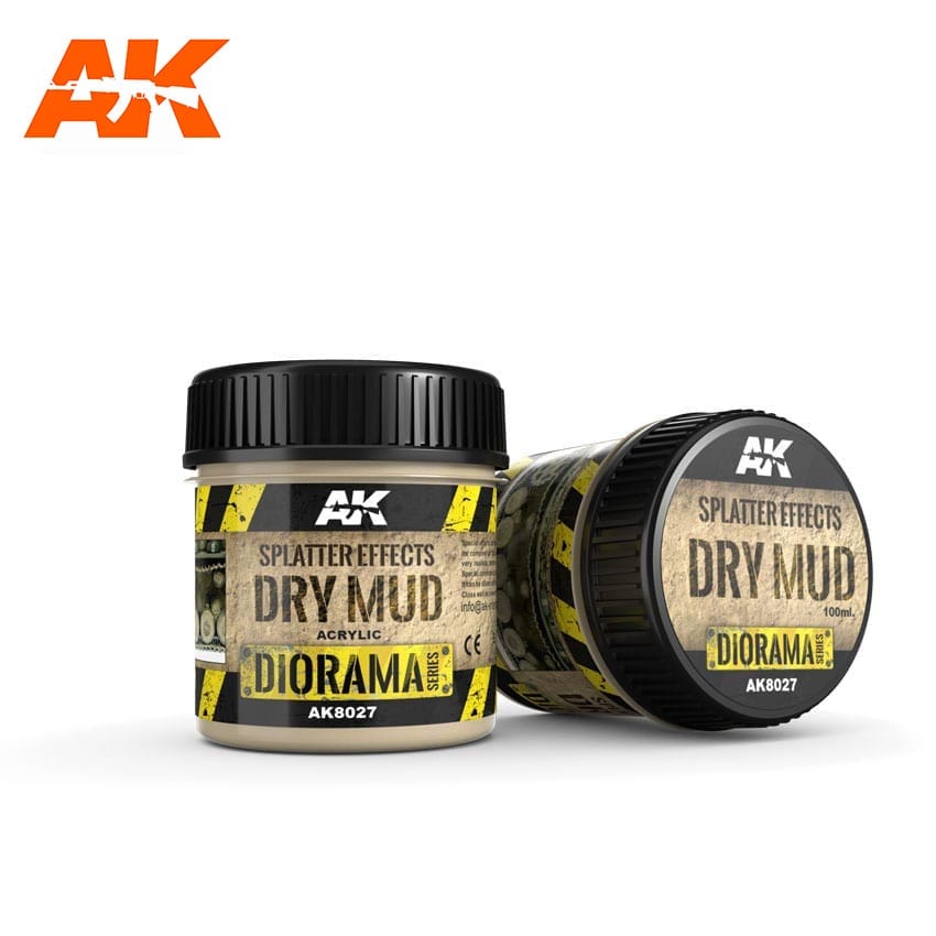 AK Interactive Splatter Effects Dry Mud - 100ml (Acrylic) | Boutique FDB