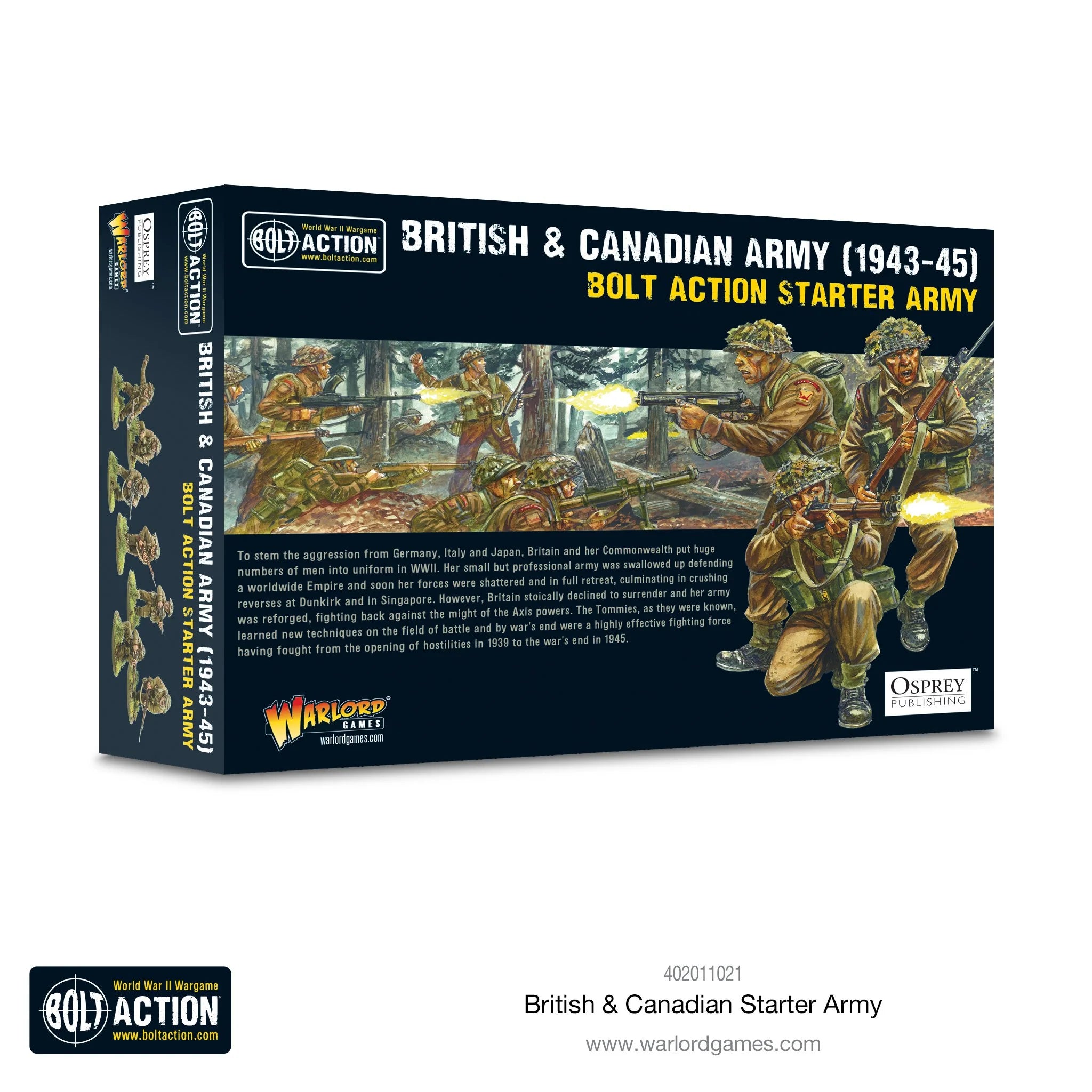 BOLT ACTION: BRITISH & CANADIAN ARMY (1943-45) - STARTER ARMY | Boutique FDB