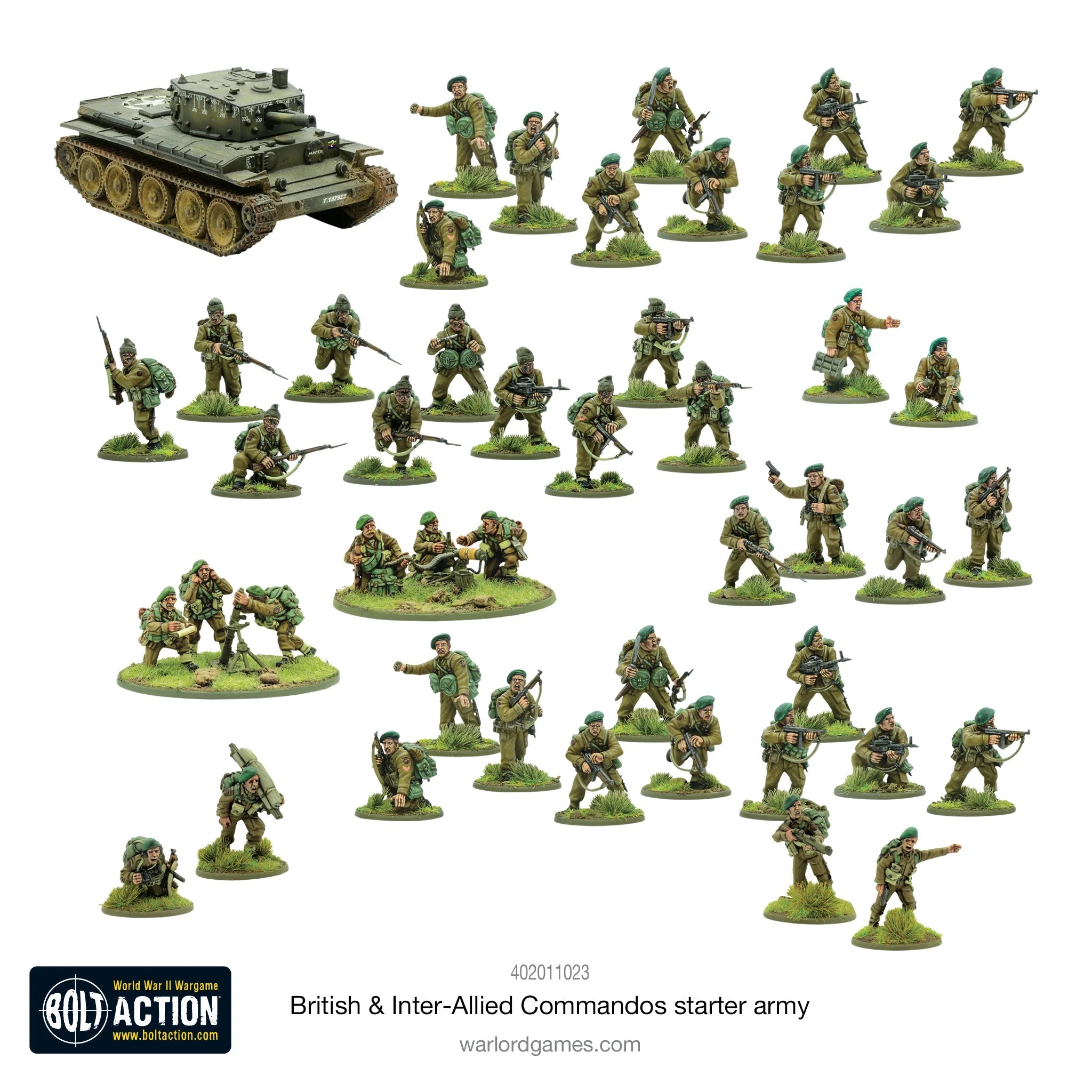 BOLT ACTION: BRITISH & INTER-ALLIED COMMANDOS - STARTER ARMY | Boutique FDB