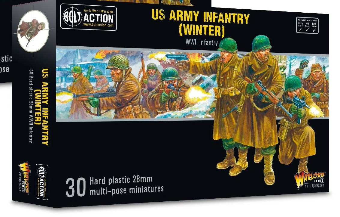 Bolt Action: US army Infantry platoon (Winter) | Boutique FDB