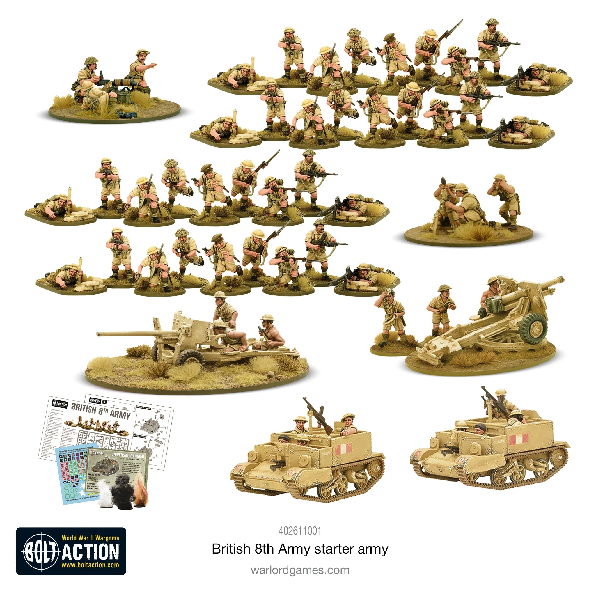 BOLT ACTION: BRITISH 8TH ARMY - STARTER ARMY | Boutique FDB