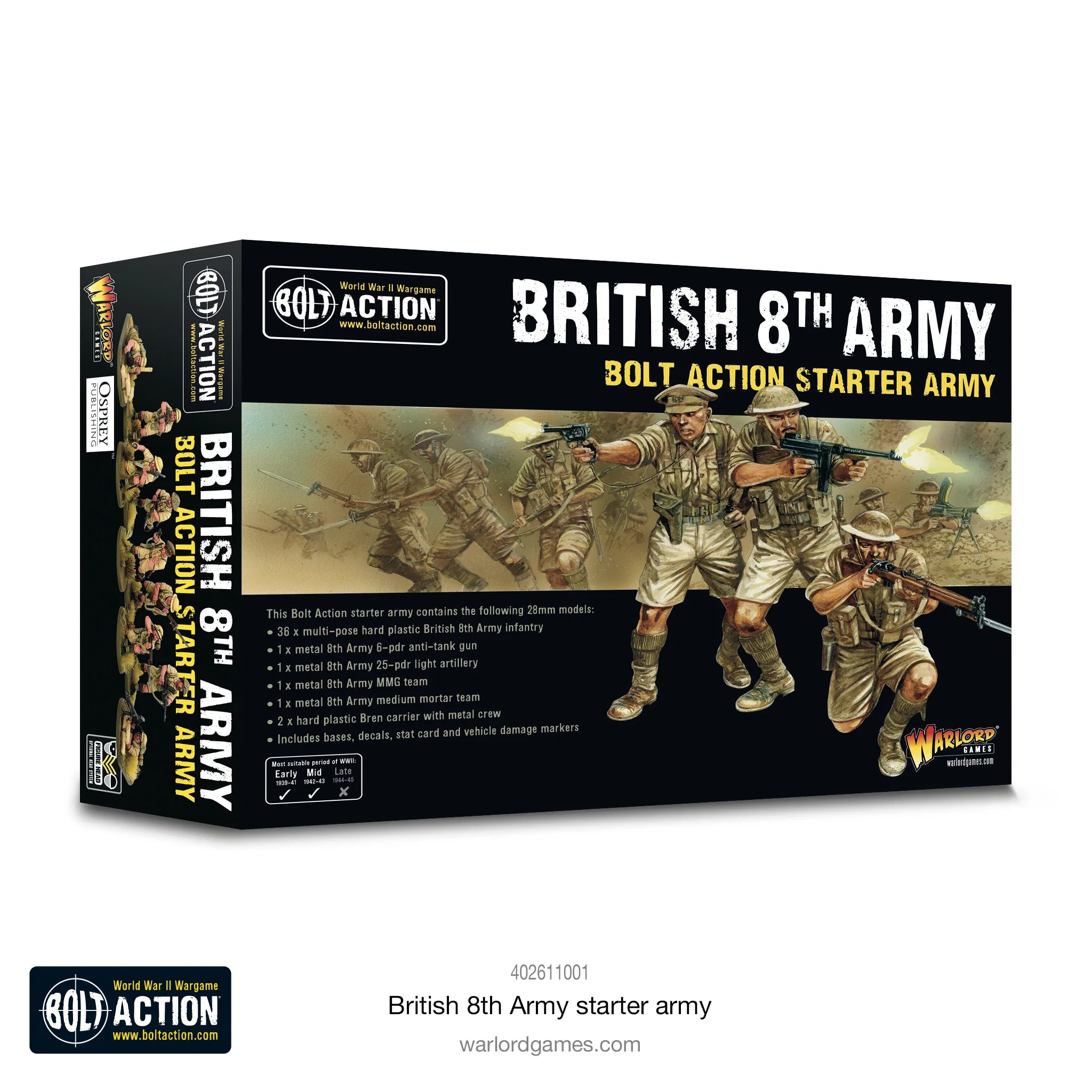 BOLT ACTION: BRITISH 8TH ARMY - STARTER ARMY | Boutique FDB