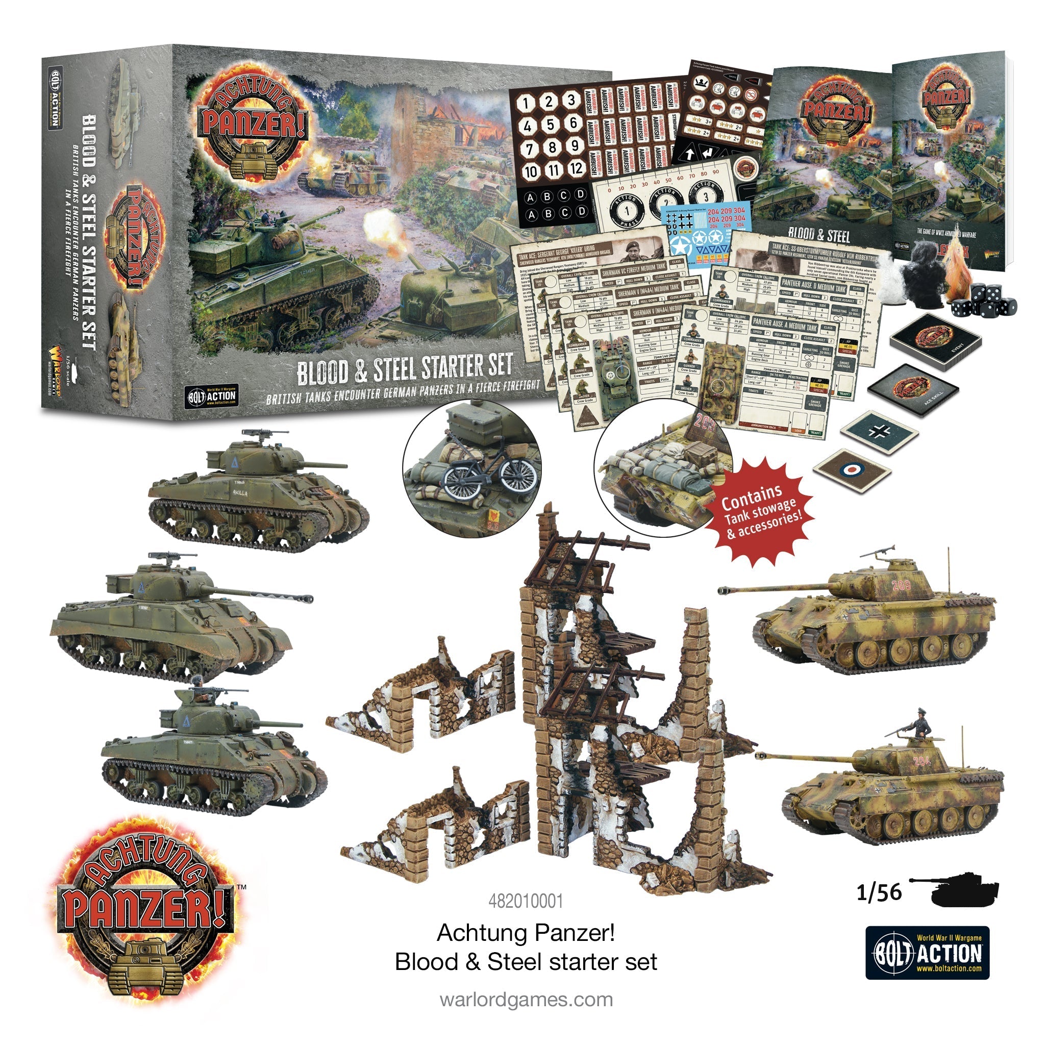 achtung panzer! blood & steel starter set | Boutique FDB