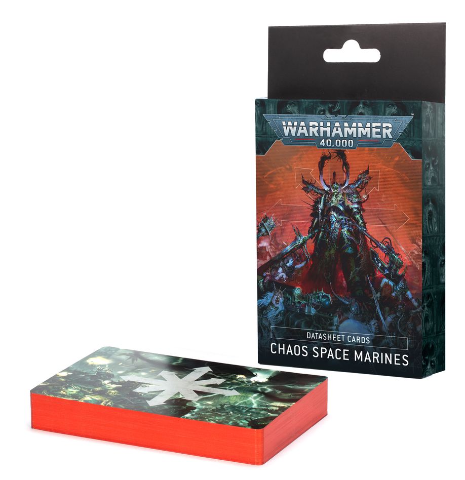 WARHAMMER 40K : DATASHEET CARDS - CHAOS SPACE MARINES | Boutique FDB