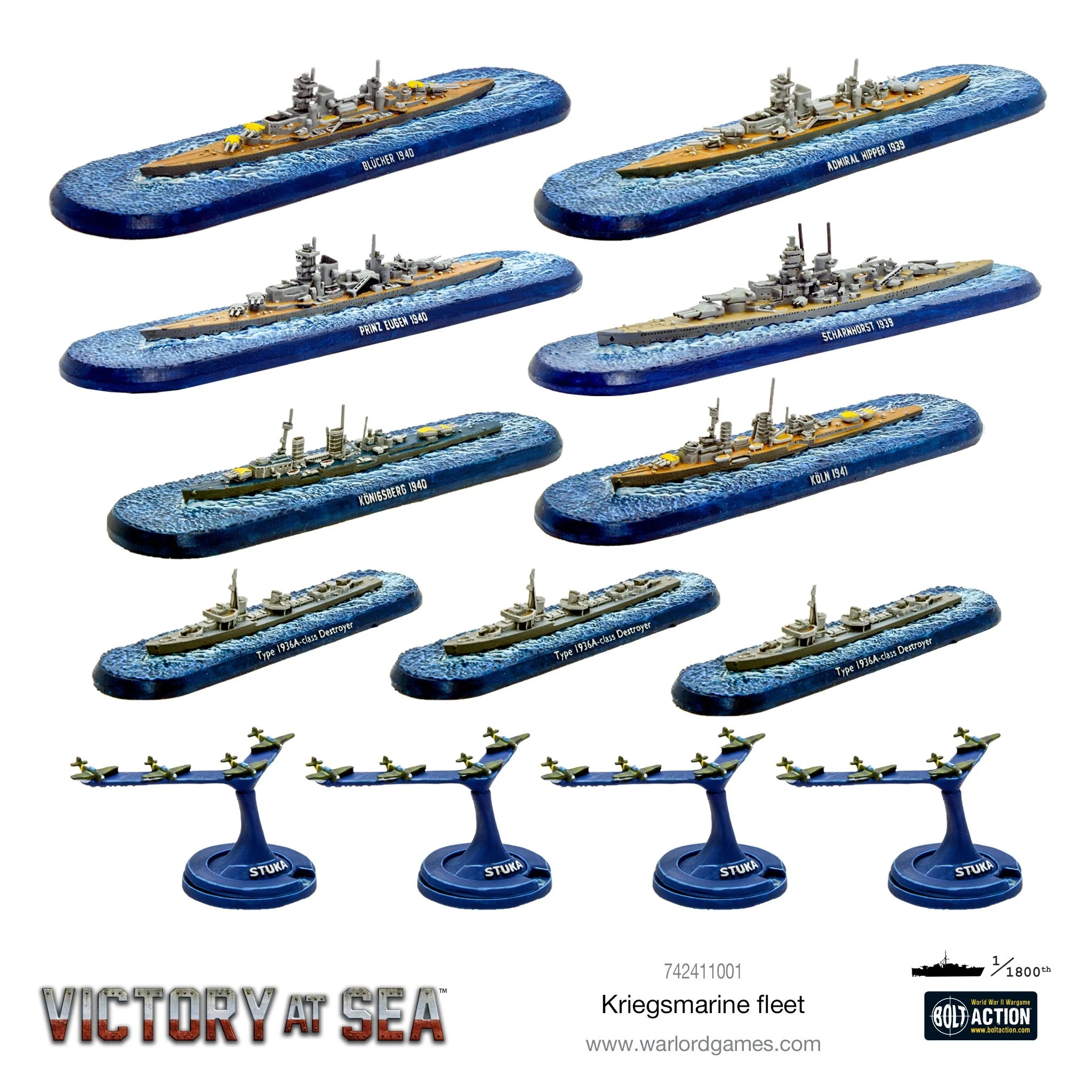 Victory at Sea Kriegsmarine fleet | Boutique FDB