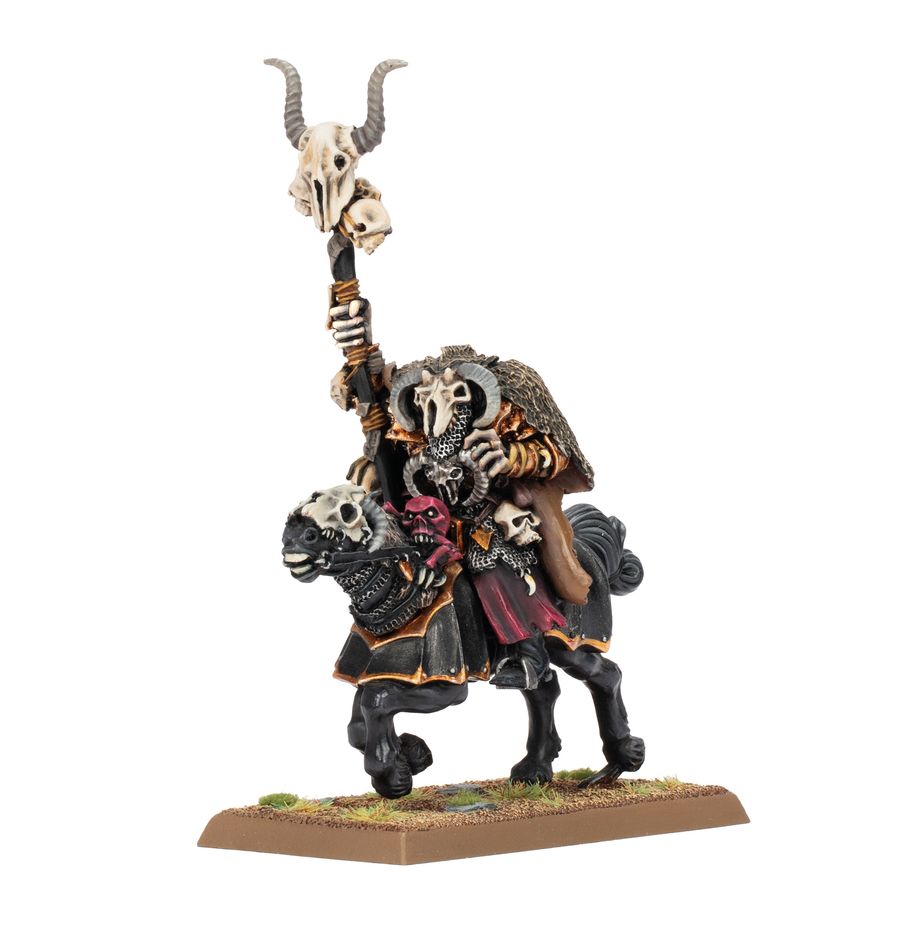 WARHAMMER : THE OLD WORLD : Sorcerer of chaos on Chaos steed | Boutique FDB