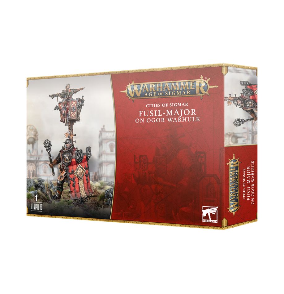 WARHAMMER AoS: CITIES OF SIGMAR - FUSIL-MAJOR ON OGOR WARHULK | Boutique FDB