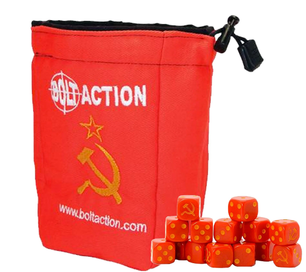 Soviet Union dice bag (red) dice not include | Boutique FDB