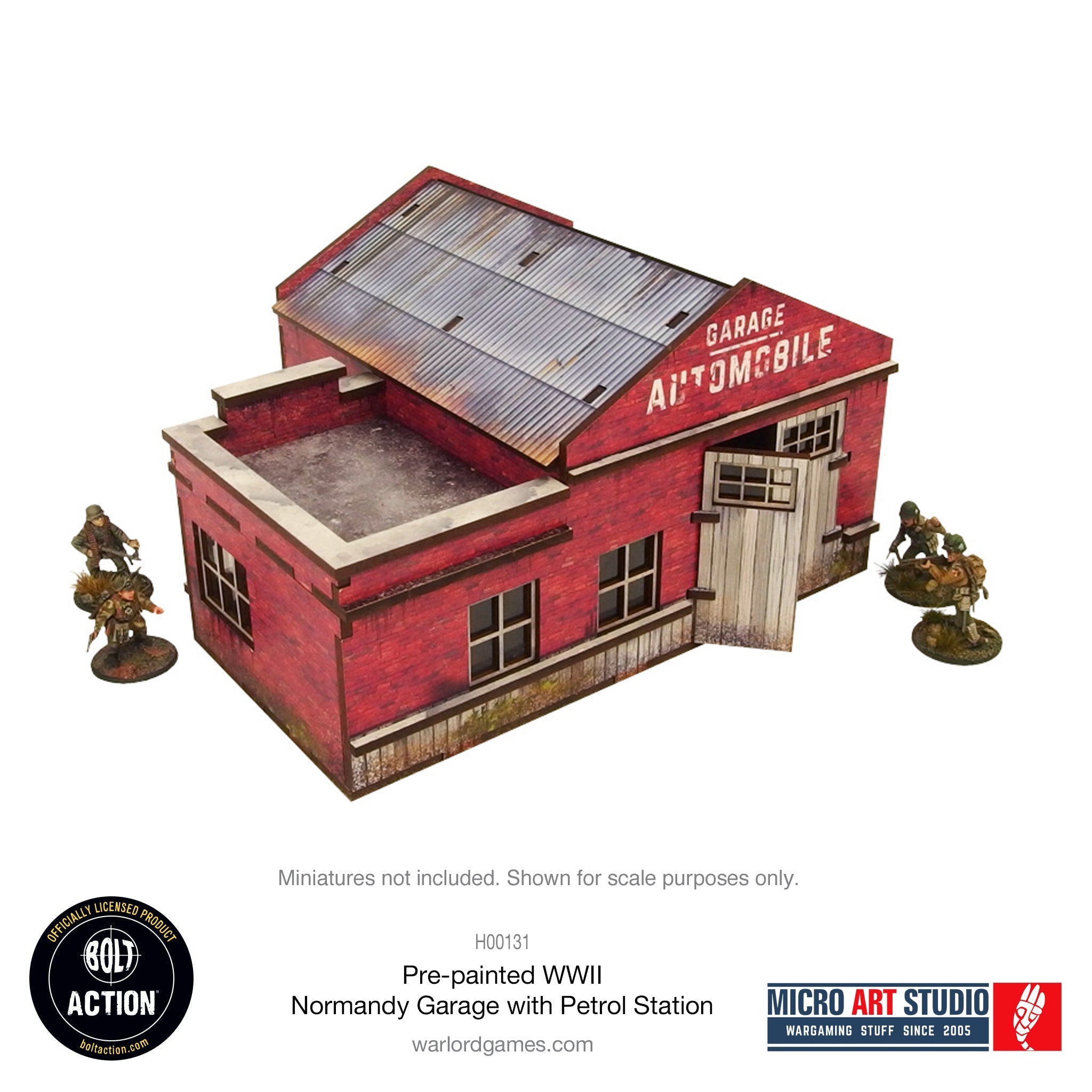 Bolt Action : WW2 Normandy Garage with Petrol Station | Boutique FDB