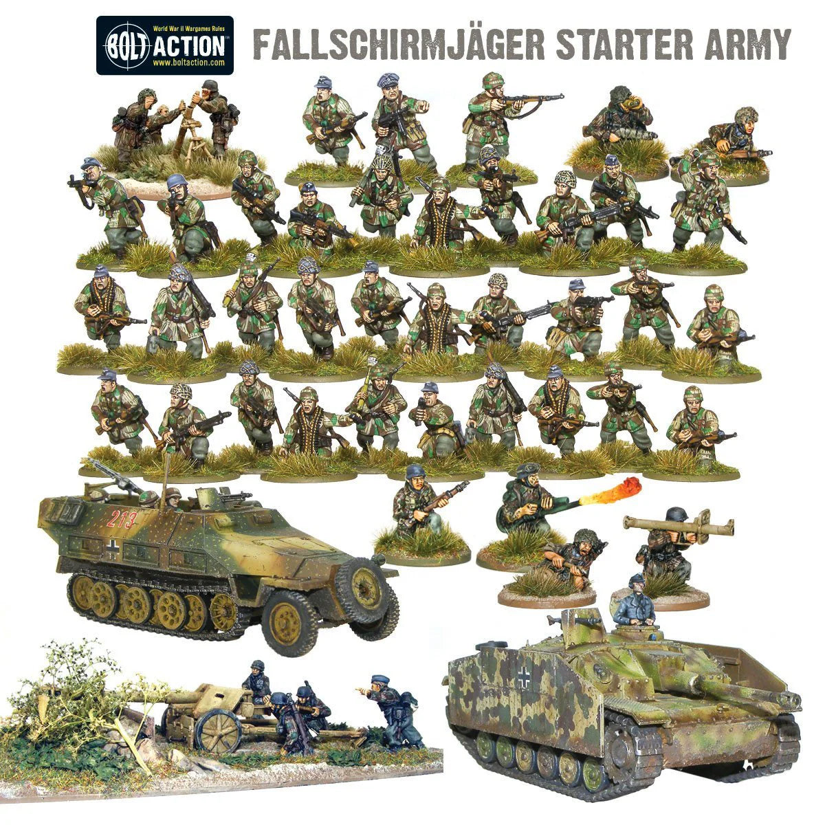 BOLT ACTION: FALLSCHIRMJÄGER - STARTER ARMY | Boutique FDB