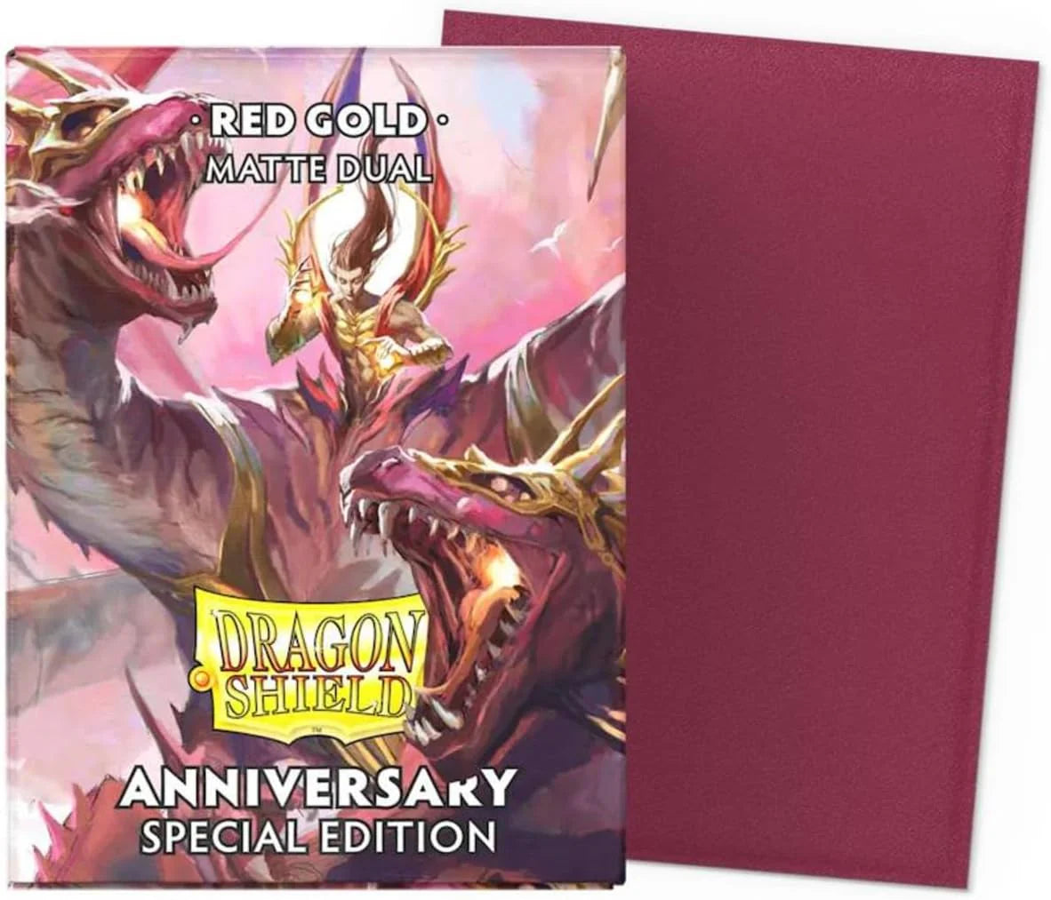 DRAGON SHIELD ANNIVERSARY SPECIAL EDITION RED/GOLD MATTE DUAL 100CT SLEEVES (Copy) | Boutique FDB