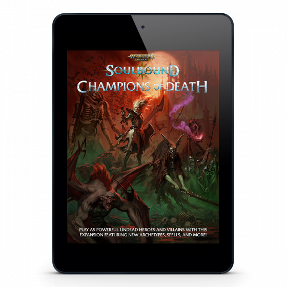 Warhammer Age of Sigmar Roleplay: Soulbound - Champions of Death (Book) | Boutique FDB