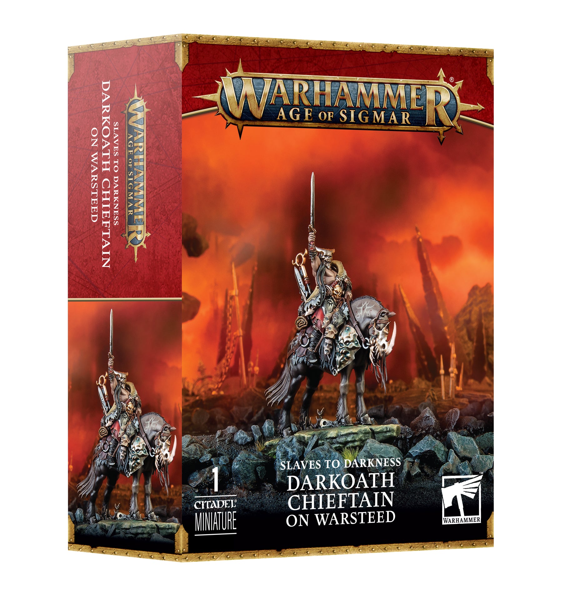 Warhammer : Age of Sigmar : Slaves to Darkness : Darkoath Chieftain on Warsteed | Boutique FDB