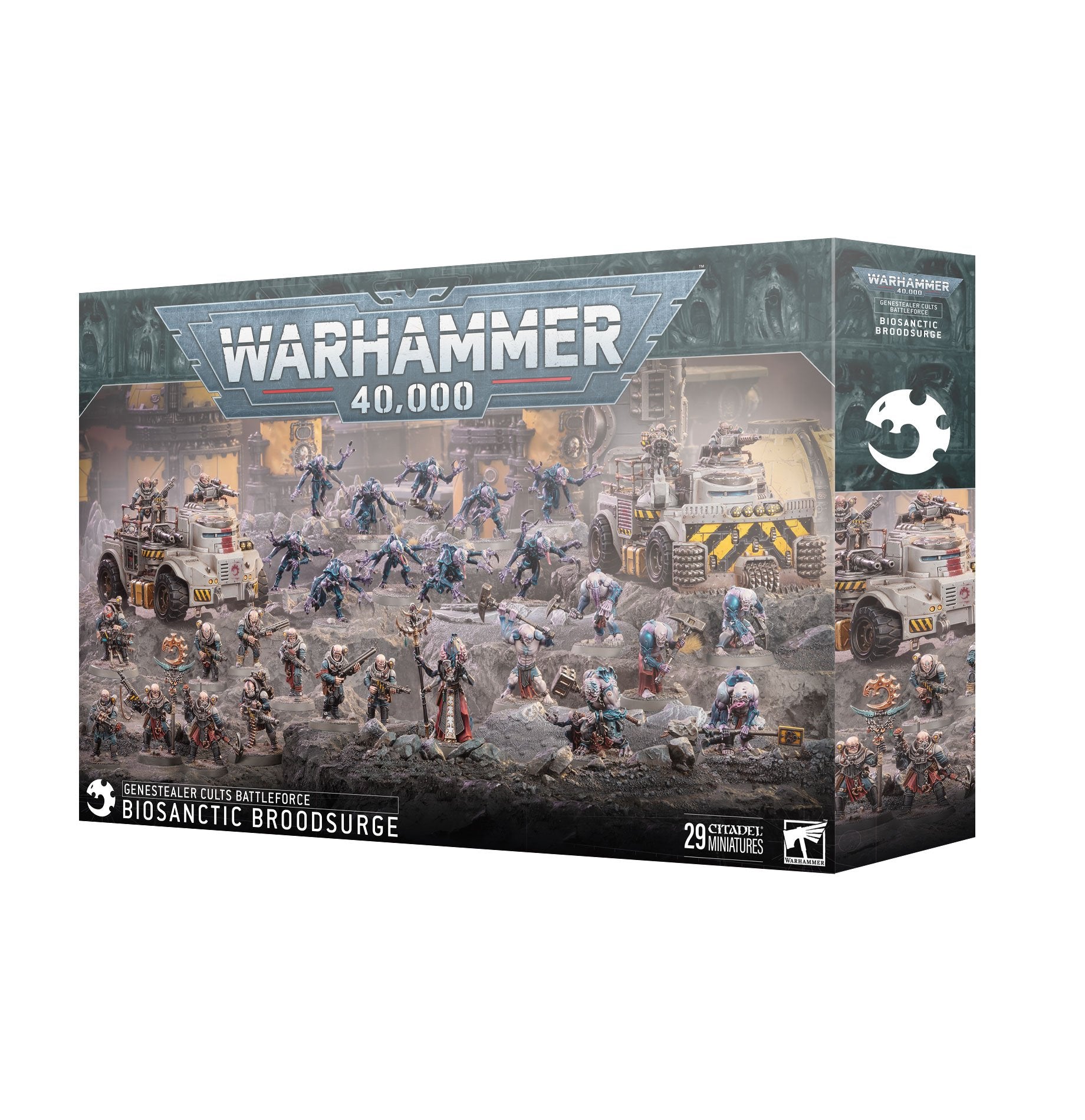 WARHAMMER 40K : GENESTEALER CULTS : BATTLEFORCE: GENESTEALER CULTS – BIOSANCTIC BROODSURGE | Boutique FDB