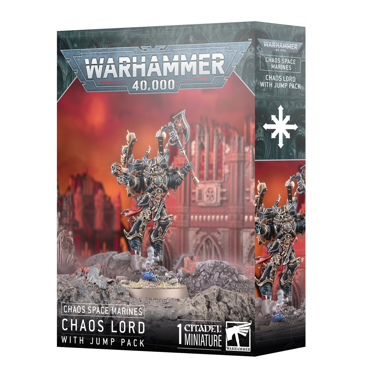 WARHAMMER 40K: CHAOS SPACE MARINES - CHAOS LORD WITH JUMP PACK | Boutique FDB