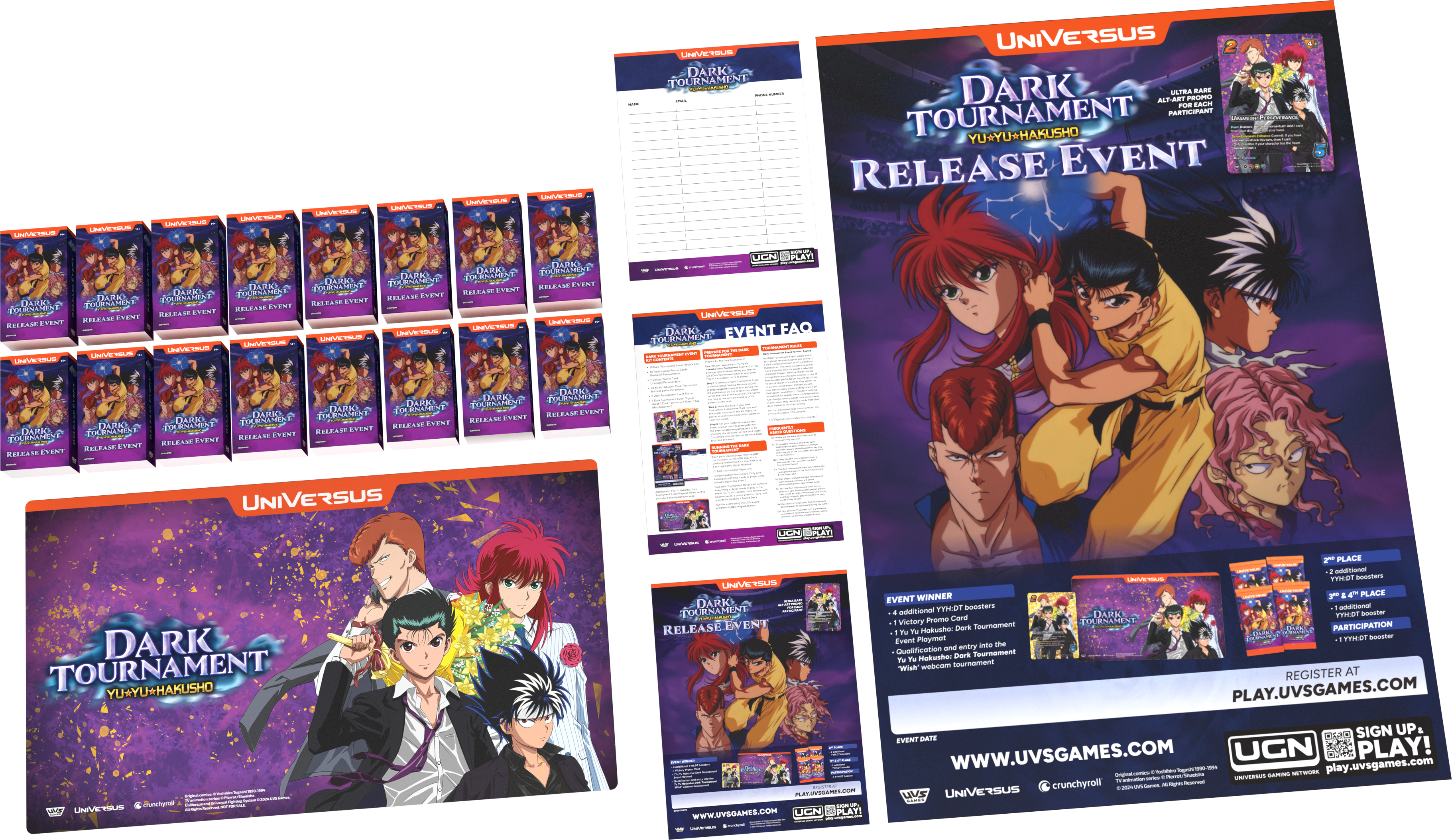 UVS CCG - YU YU HAKUSHO DARK TOURNAMENT - RELEASE EVENT | Boutique FDB