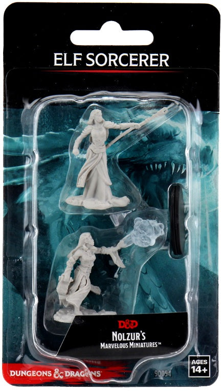 Dungeons & Dragons : Unpainted Miniatures - Wave 12 - Elf Female Sorcerer | Boutique FDB