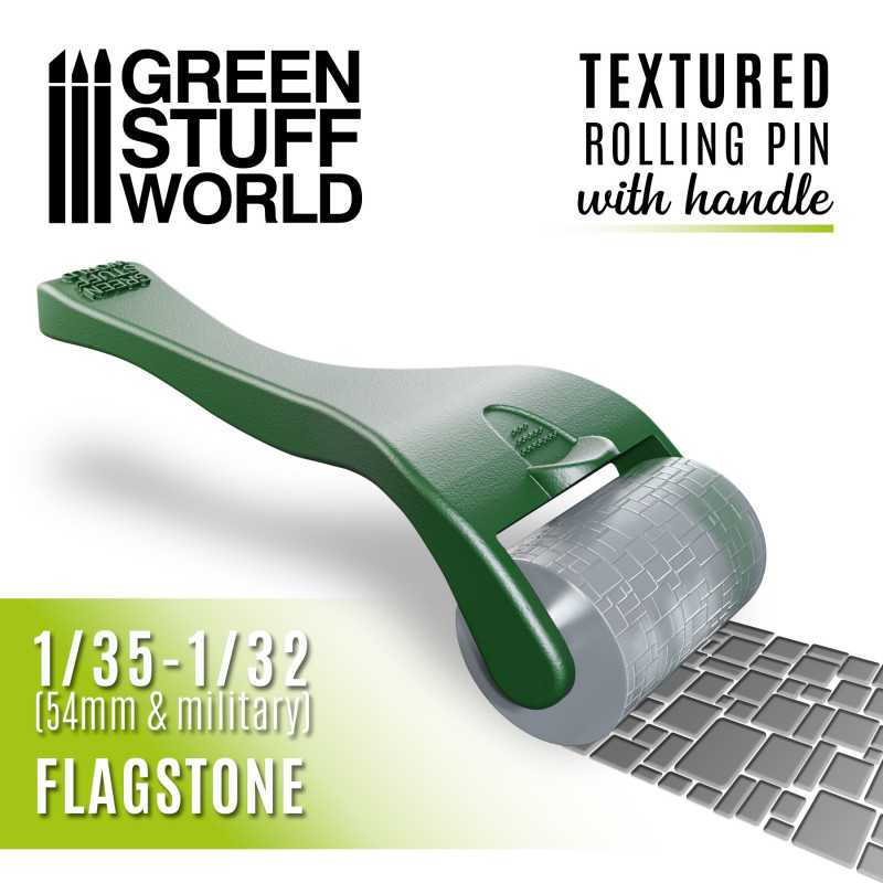 Green Stuff World : Rolling Pin With Handle - Flagstone | Boutique FDB