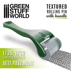 Green Stuff World : Rolling Pin With Handle - Sett Pavement | Boutique FDB