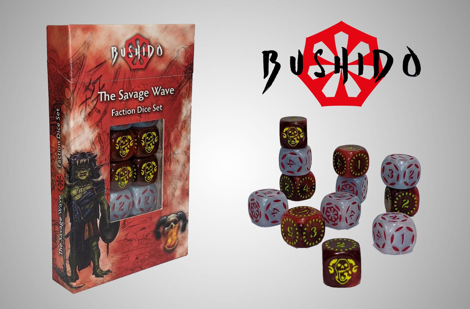 BUSHIDO RISEN SUN: THE SAVAGE WAVE - FACTION DICE SET | Boutique FDB