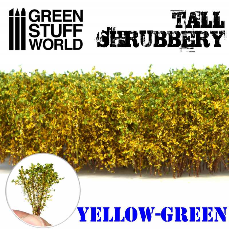 Green Stuff World : Tall Shrubbery - Yellow/Green | Boutique FDB