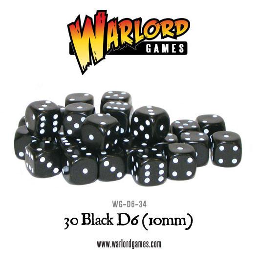 30 Black D6 (10mm) | Boutique FDB