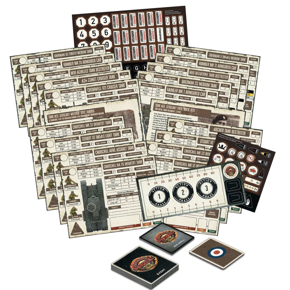 Achtung panzer cards bundle British | Boutique FDB