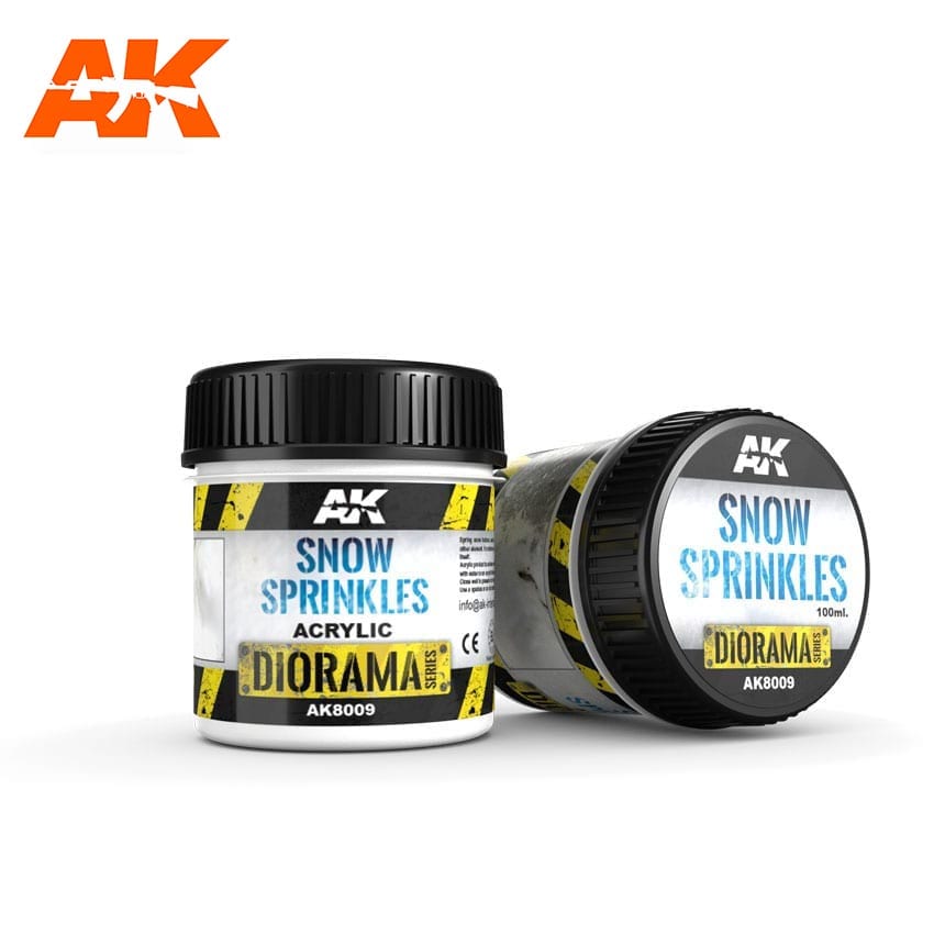 AK Interactive : Diorama Series - Snow Sprinkles 100ml (Acrylic) | Boutique FDB