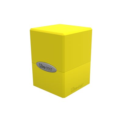 Ultra Pro: Deck Box - Satin Cube - Lemon Yellow (100ct) | Boutique FDB