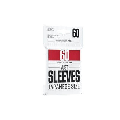 Gamegenic Sleeves : Just Sleeves - Japanese Size - Red (60) | Boutique FDB