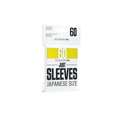 Gamegenic Sleeves : Just Sleeves - Japanese Size - Yellow (60) | Boutique FDB