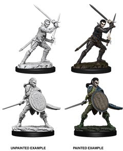 Pathfinder Deep Cuts Unpainted Miniatures: Female Elf Fighter | Boutique FDB