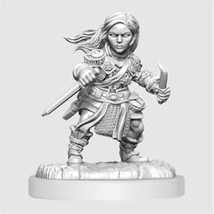 Dungeons & Dragons : Unpainted Miniatures - Wave 20 - Halfling Rogue Female | Boutique FDB