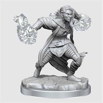 Dungeons & Dragons : Unpainted Miniatures - Wave 20 - Half-Elf Warlock | Boutique FDB