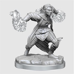 Dungeons & Dragons : Unpainted Miniatures - Wave 20 - Half-Elf Warlock | Boutique FDB