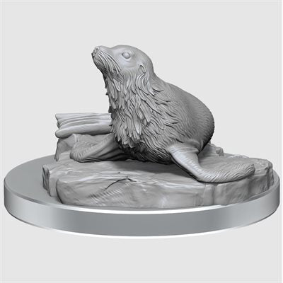 Dungeons & Dragons : Unpainted Miniatures - Wave 20 - Locathah and Seal | Boutique FDB