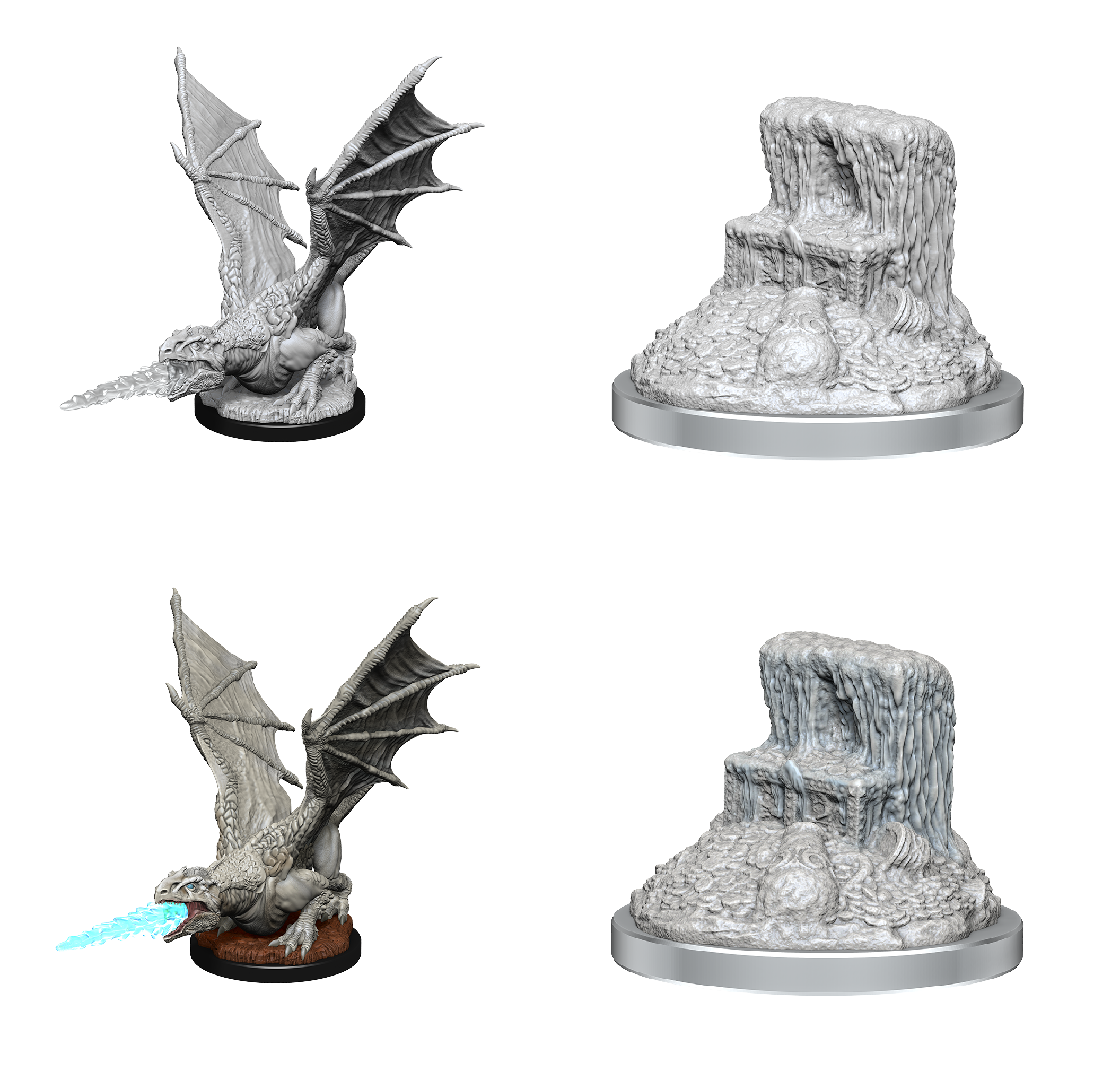 DND UNPAINTED MINIS: WV19 - White Dragon Wyrmling | Boutique FDB