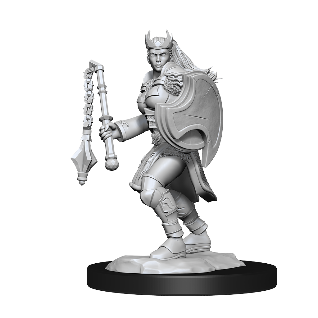 Dungeons and Dragons : Unpainted Miniatures - Wave 14 - Kalashtar Cleric Female | Boutique FDB